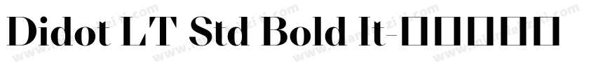 Didot LT Std Bold It字体转换